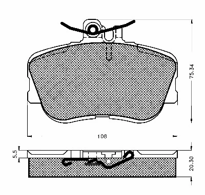 Brake Pad Set, disc brake (10375)