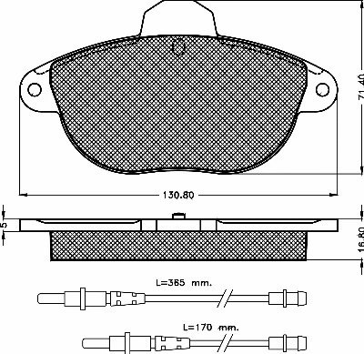 Brake Pad Set, disc brake (10415)
