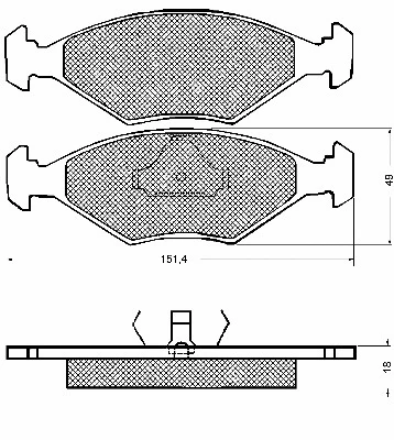 Brake Pad Set, disc brake (10658)