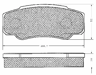 Brake Pad Set, disc brake (10643)