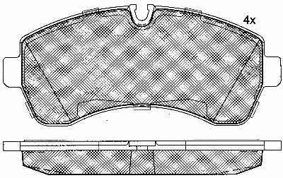 Brake Pad Set, disc brake (10850)