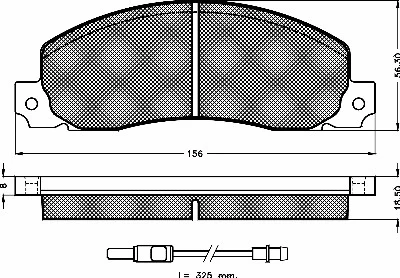 Brake Pad Set, disc brake (10195)