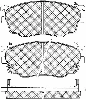 Brake Pad Set, disc brake (10867)