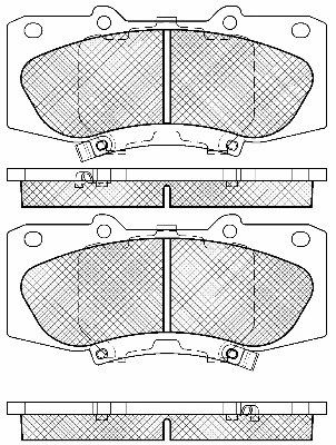Brake Pad Set, disc brake (20100)