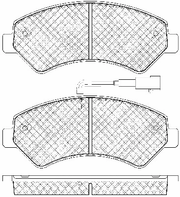 Brake Pad Set, disc brake (20110)