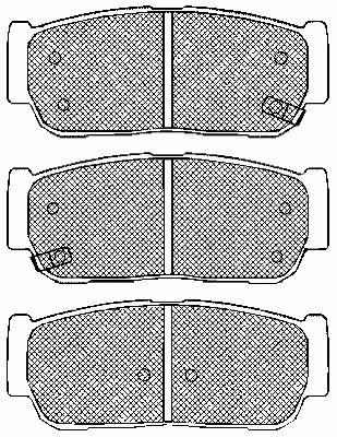 Brake Pad Set, disc brake (10876)