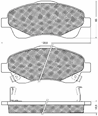Brake Pad Set, disc brake (10731)