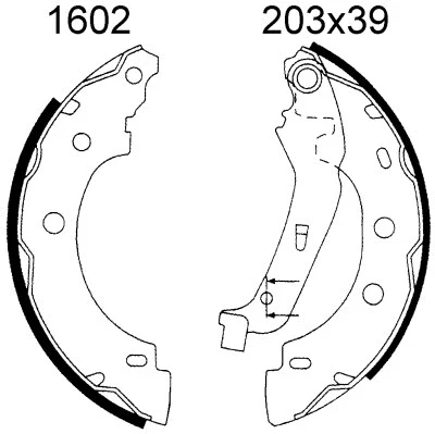 Brake Shoe Set (01602)