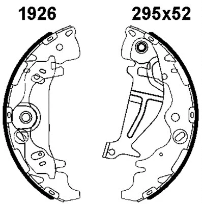 Brake Shoe Set (01926)