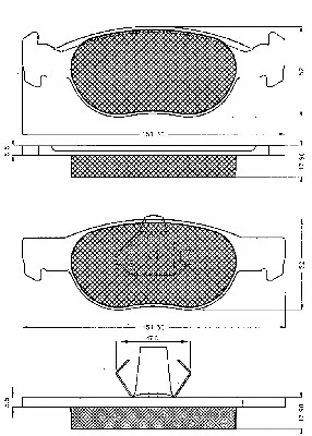 Brake Pad Set, disc brake (10602)