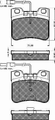 Brake Pad Set, disc brake (10175)