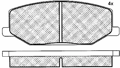 Brake Pad Set, disc brake (10942)