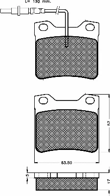 Brake Pad Set, disc brake (10493)