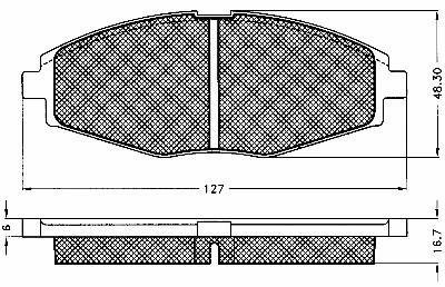 Brake Pad Set, disc brake (10571)