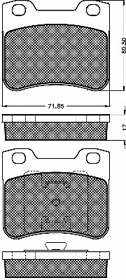 Brake Pad Set, disc brake (10176)