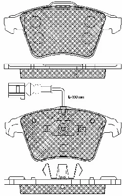 Brake Pad Set, disc brake (20001)