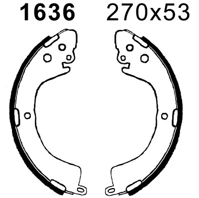 Brake Shoe Set (01636)