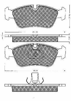Brake Pad Set, disc brake (10587)