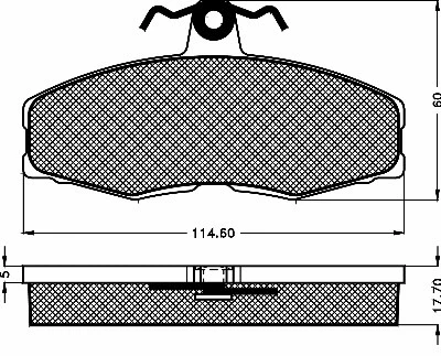 Brake Pad Set, disc brake (10228)