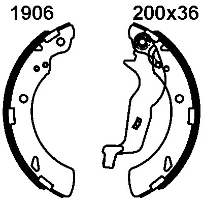 Brake Shoe Set (01906)