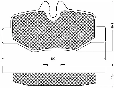 Brake Pad Set, disc brake (10718)