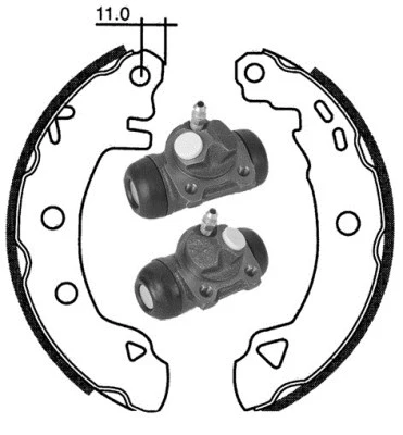 Brake Kit, drum brake (6350)