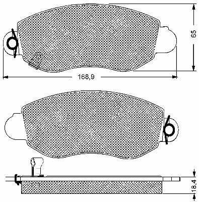 Brake Pad Set, disc brake (10654)