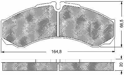 Brake Pad Set, disc brake (10582)