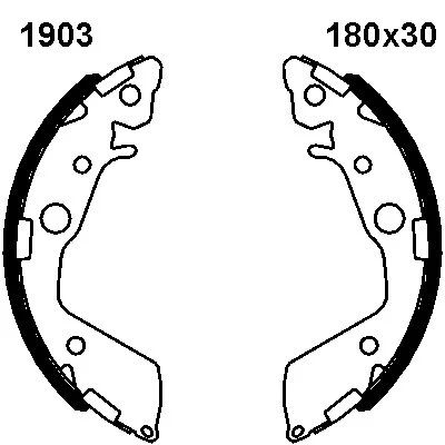 Brake Shoe Set (01903)