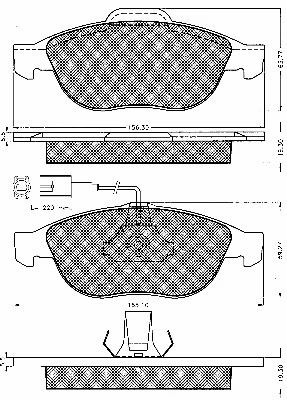 Brake Pad Set, disc brake (10554)