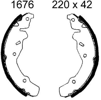 Brake Shoe Set (01676)