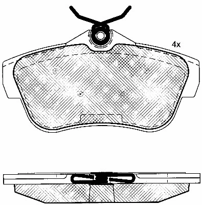 Brake Pad Set, disc brake (10854)