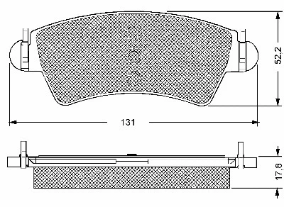 Brake Pad Set, disc brake (10655)