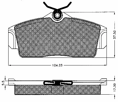 Brake Pad Set, disc brake (10559)
