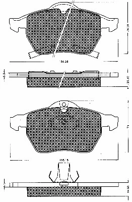 Brake Pad Set, disc brake (10538)