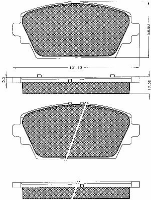 Brake Pad Set, disc brake (10631)