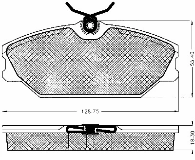 Brake Pad Set, disc brake (10633)