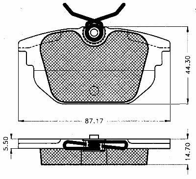 Brake Pad Set, disc brake (10530)