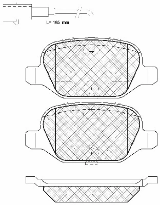 Brake Pad Set, disc brake (20132)