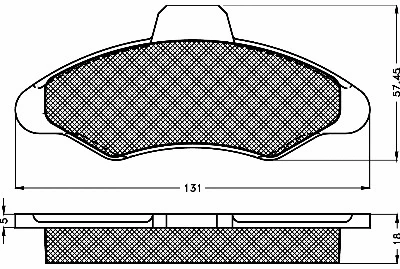 Brake Pad Set, disc brake (10121)