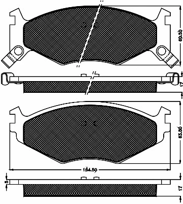 Brake Pad Set, disc brake (10385)