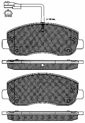 Brake Pad Set, disc brake (10982)