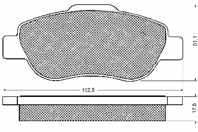 Brake Pad Set, disc brake (10699)