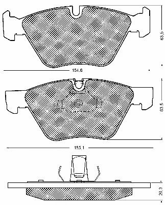 Brake Pad Set, disc brake (10683)