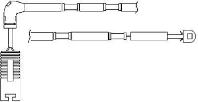 Warning Contact, brake pad wear (09034)