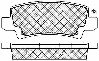 Brake Pad Set, disc brake (10819)