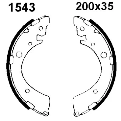Brake Shoe Set (01543)