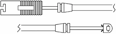 Warning Contact, brake pad wear (09003)