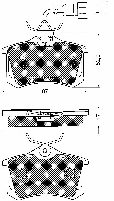 Brake Pad Set, disc brake (10646)