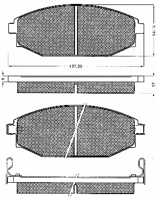 Brake Pad Set, disc brake (10540)